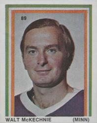 1970-71 Eddie Sargent / Finast NHL Players Stickers #89 Walt McKechnie Front