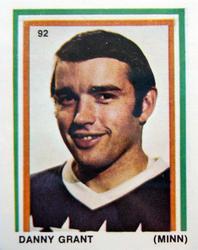 1970-71 Eddie Sargent / Finast NHL Players Stickers #92 Danny Grant Front