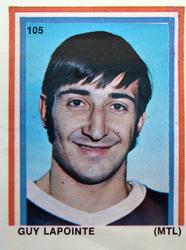1970-71 Eddie Sargent / Finast NHL Players Stickers #105 Guy Lapointe Front