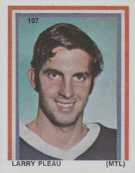 1970-71 Eddie Sargent / Finast NHL Players Stickers #107 Larry Pleau Front
