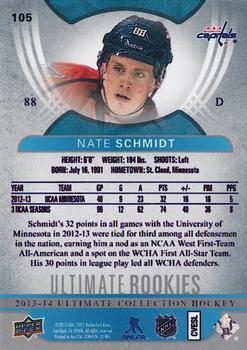 2013-14 Upper Deck Ultimate Collection #105 Nate Schmidt Back