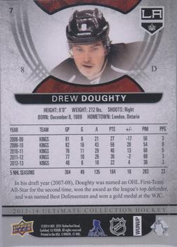 2013-14 Upper Deck Ultimate Collection #7 Drew Doughty Back