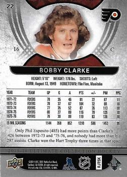 2013-14 Upper Deck Ultimate Collection #22 Bobby Clarke Back