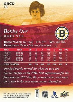 2014 Upper Deck National Hockey Card Day Canada #NHCD 18 Bobby Orr Back