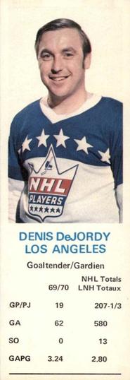 1970-71 Dad's Cookies #NNO Denis DeJordy Front
