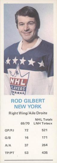 1970-71 Dad's Cookies #NNO Rod Gilbert Front