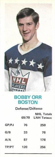 1970-71 Dad's Cookies #NNO Bobby Orr Front
