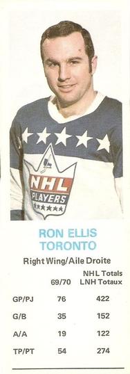 1970-71 Dad's Cookies #NNO Ron Ellis Front