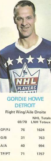 1970-71 Dad's Cookies #NNO Gordie Howe Front