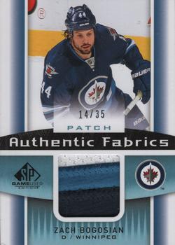 2013-14 SP Game Used - Authentic Fabrics Patches #AF-ZB Zach Bogosian Front