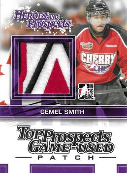 2013-14 In The Game Heroes and Prospects - Top Prospects Jersey Patches #TPM-25 Gemel Smith Front