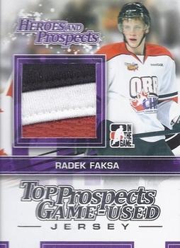 2013-14 In The Game Heroes and Prospects - Top Prospects Jersey Silver #TPM-07 Radek Faksa Front