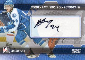 2013-14 In The Game Heroes and Prospects - Autographs #A-BS Brody Silk Front