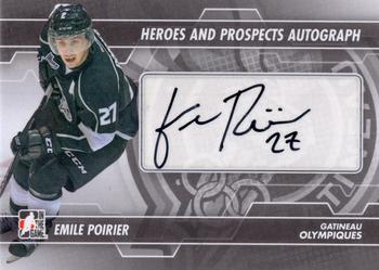 2013-14 In The Game Heroes and Prospects - Autographs #A-EP Emile Poirier Front