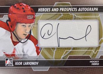 2013-14 In The Game Heroes and Prospects - Autographs #A-IL Igor Larionov Front