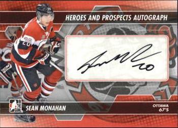 2013-14 In The Game Heroes and Prospects - Autographs #A-SMO Sean Monahan Front
