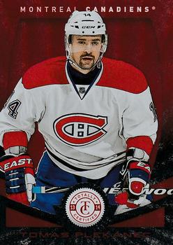 2013-14 Panini Totally Certified - Platinum Red #20 Tomas Plekanec Front