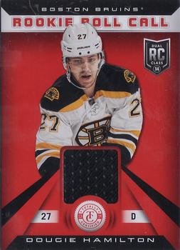 2013-14 Panini Totally Certified - Rookie Roll Call Red Jersey #RR-DH Dougie Hamilton Front