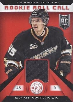 2013-14 Panini Totally Certified - Rookie Roll Call Red Jersey #RR-SV Sami Vatanen Front