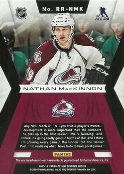 2013-14 Panini Totally Certified - Rookie Roll Call Red Jersey #RR-NMK Nathan MacKinnon Back