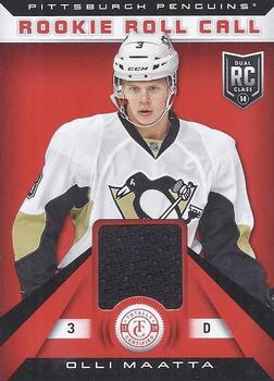 2013-14 Panini Totally Certified - Rookie Roll Call Red Jersey #RR-OM Olli Maatta Front