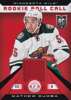 2013-14 Panini Totally Certified - Rookie Roll Call Red Jersey #RR-MDB Matt Dumba Front
