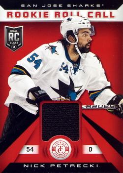 2013-14 Panini Totally Certified - Rookie Roll Call Red Jersey #RR-NP Nick Petrecki Front