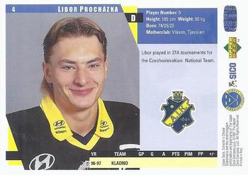 1997-98 Collector's Choice Swedish #4 Libor Prochazka Back