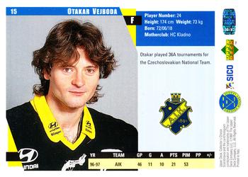 1997-98 Collector's Choice Swedish #15 Otakar Vejvoda Back