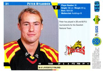 1997-98 Collector's Choice Swedish #31 Peter Nylander Back
