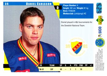 1997-98 Collector's Choice Swedish #35 Daniel Carlsson Back