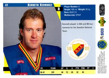 1997-98 Collector's Choice Swedish #37 Kenneth Kennholt Back