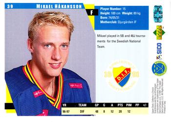 1997-98 Collector's Choice Swedish #39 Mikael Häkansson Back