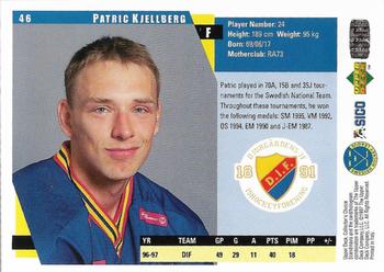 1997-98 Collector's Choice Swedish #46 Patric Kjellberg Back