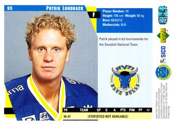 1997-98 Collector's Choice Swedish #95 Patrik Lundback Back