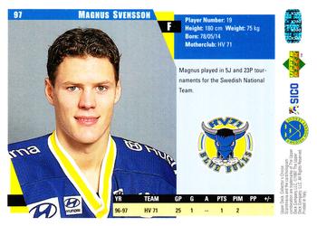 1997-98 Collector's Choice Swedish #97 Magnus Svensson Back