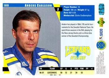 1997-98 Collector's Choice Swedish #109 Anders Carlsson Back