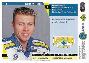 1997-98 Collector's Choice Swedish #110 Johan Witehall Back