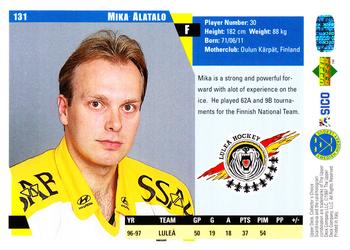 1997-98 Collector's Choice Swedish #131 Mika Alatalo Back