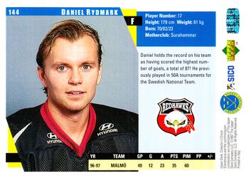 1997-98 Collector's Choice Swedish #144 Daniel Rydmark Back