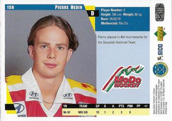 1997-98 Collector's Choice Swedish #150 Pierre Hedin Back