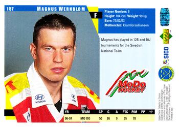 1997-98 Collector's Choice Swedish #157 Magnus Wernblom Back