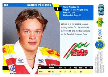1997-98 Collector's Choice Swedish #161 Samuel Påhlsson Back