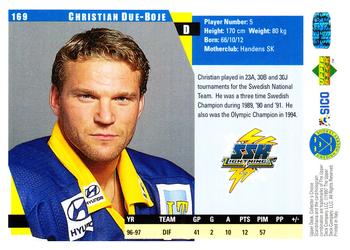 1997-98 Collector's Choice Swedish #169 Christian Due-Boje Back