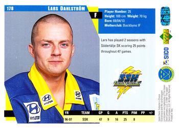 1997-98 Collector's Choice Swedish #178 Lars Dahlström Back