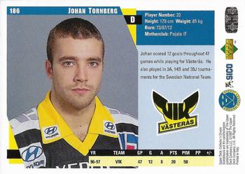 1997-98 Collector's Choice Swedish #186 Johan Tornberg Back