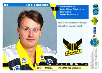 1997-98 Collector's Choice Swedish #187 Patrik Höglund Back