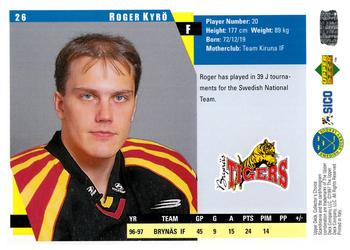 1997-98 Collector's Choice Swedish #26 Roger Kyrö Back