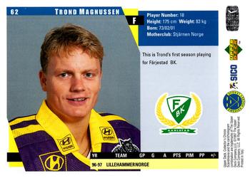 1997-98 Collector's Choice Swedish #62 Trond Magnussen Back