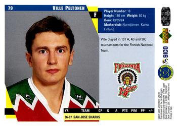 1997-98 Collector's Choice Swedish #79 Ville Peltonen Back